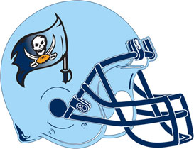 Bay City Buccaneers Helmet Decals