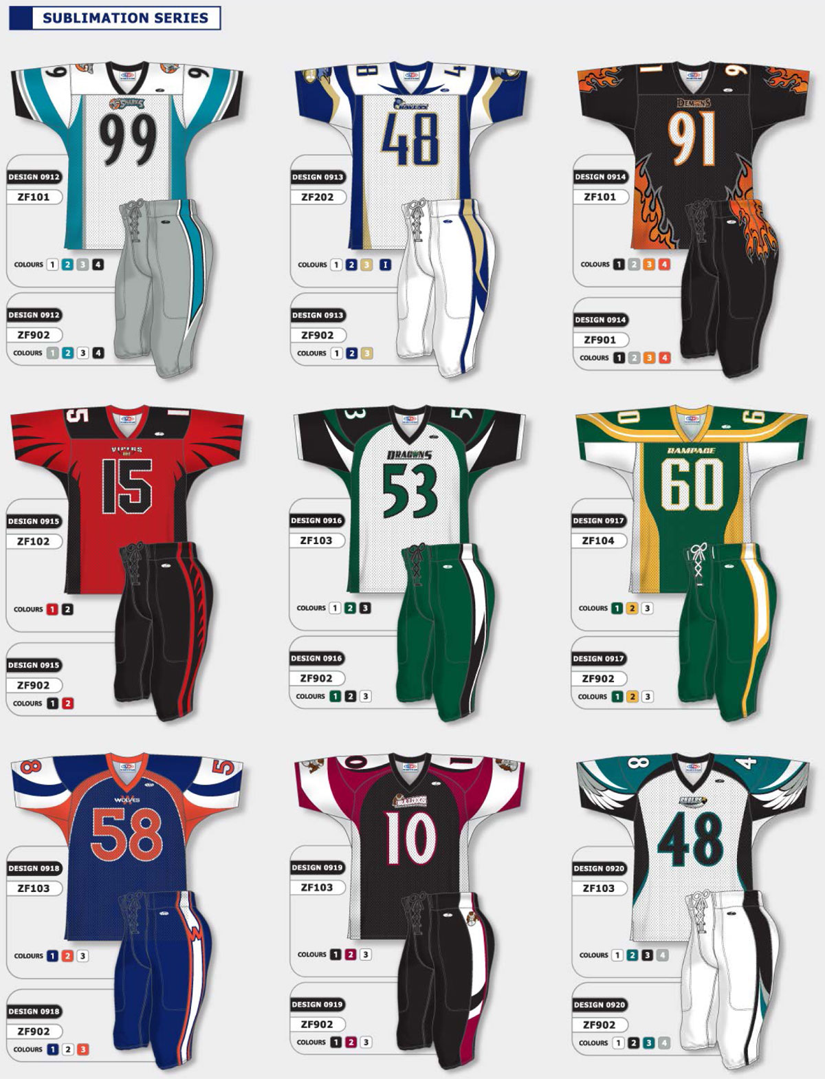 Sublimation Designs 4, 5 & 6