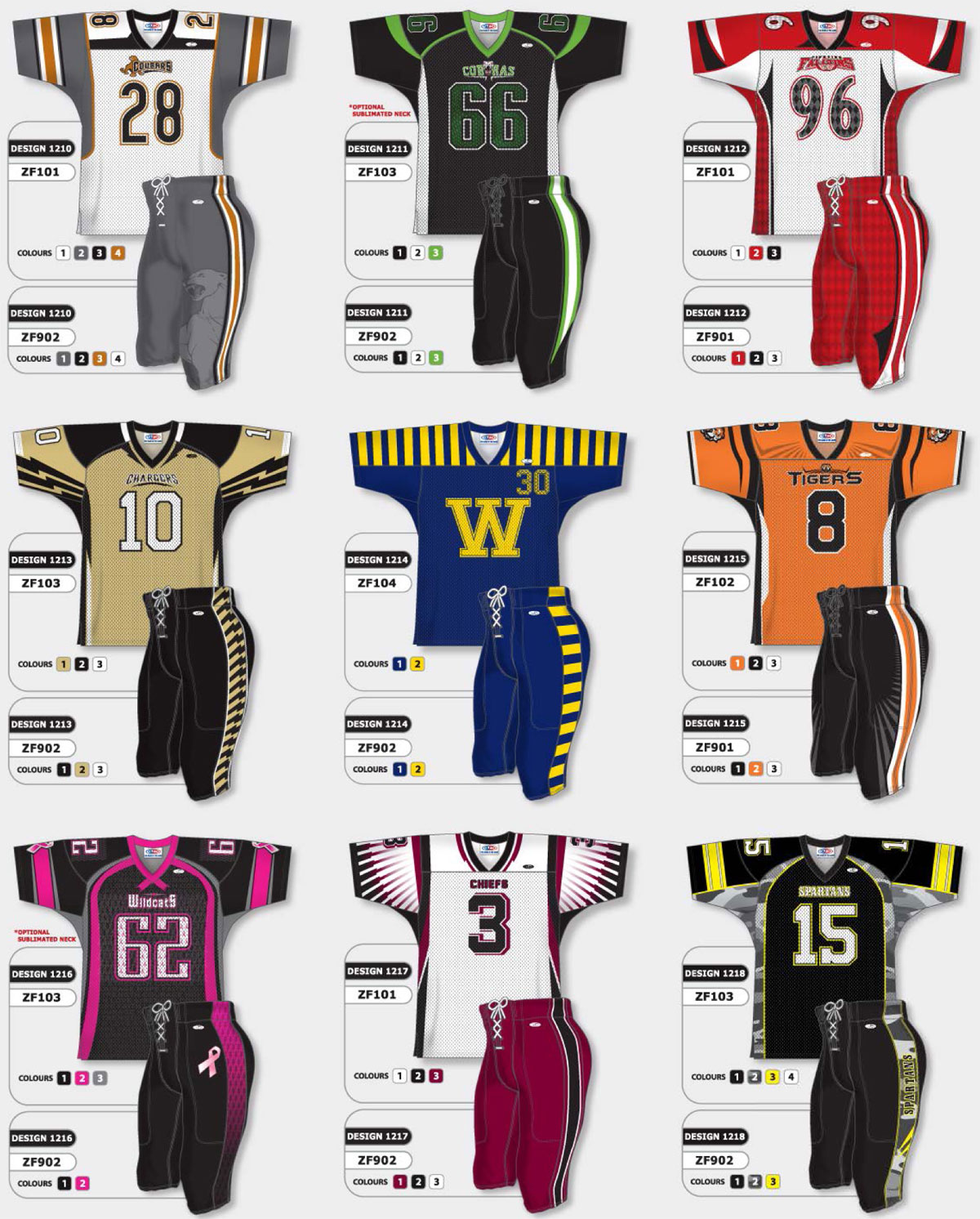 Sublimation Designs 16,17 & 18