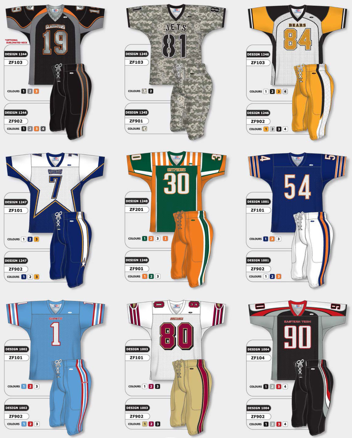 Sublimation Designs 25, 26 & 27
