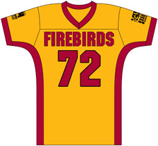 Art for University of Canberra Firebirds Custom F82 American Football Jerseys