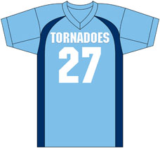 Art for Tuggeranong Tornadoes Juniors Custom F14 American Football Jerseys