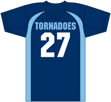 Art for Tuggeranong Tornadoes Senior Custom F14 American Football Jerseys