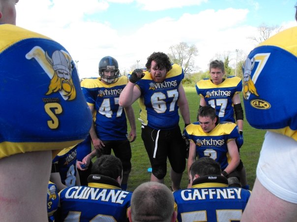 University of Limerick Vikings huddle