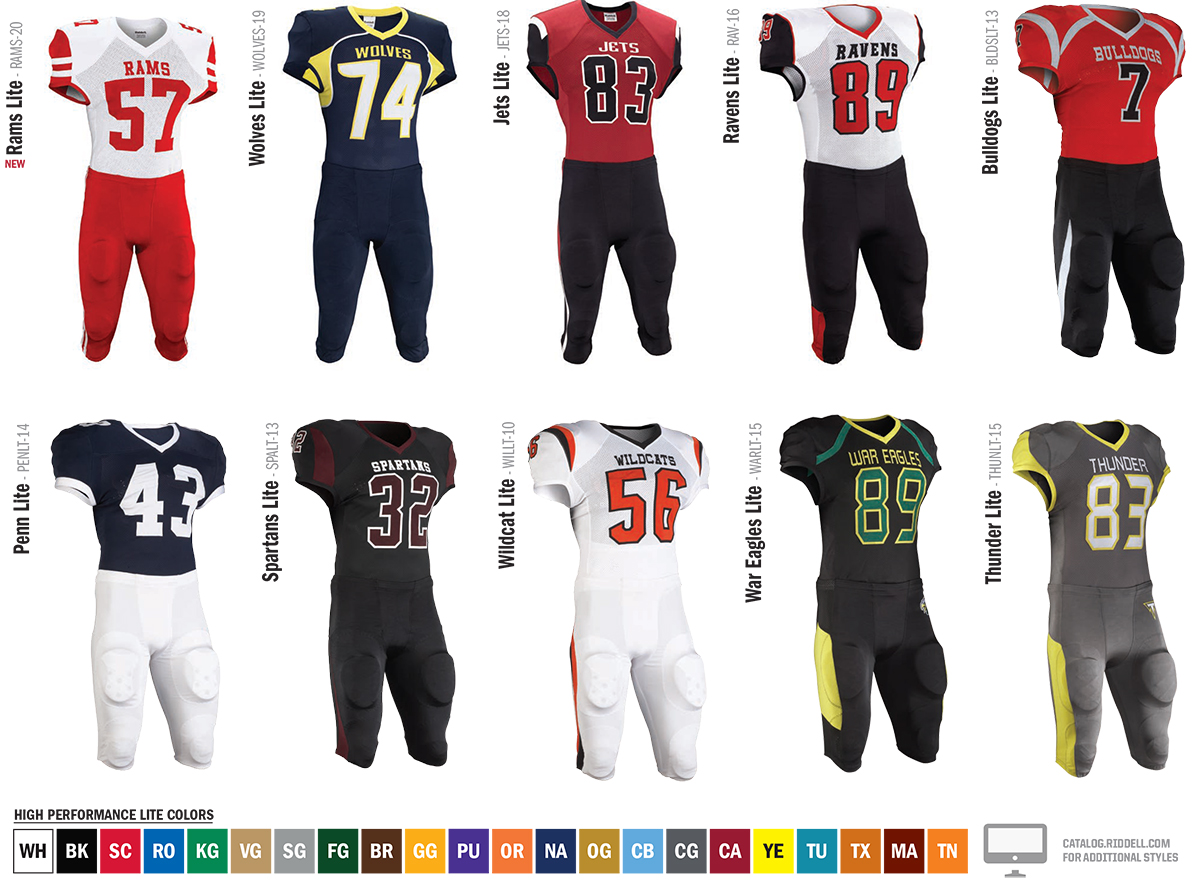 riddell custom football jerseys